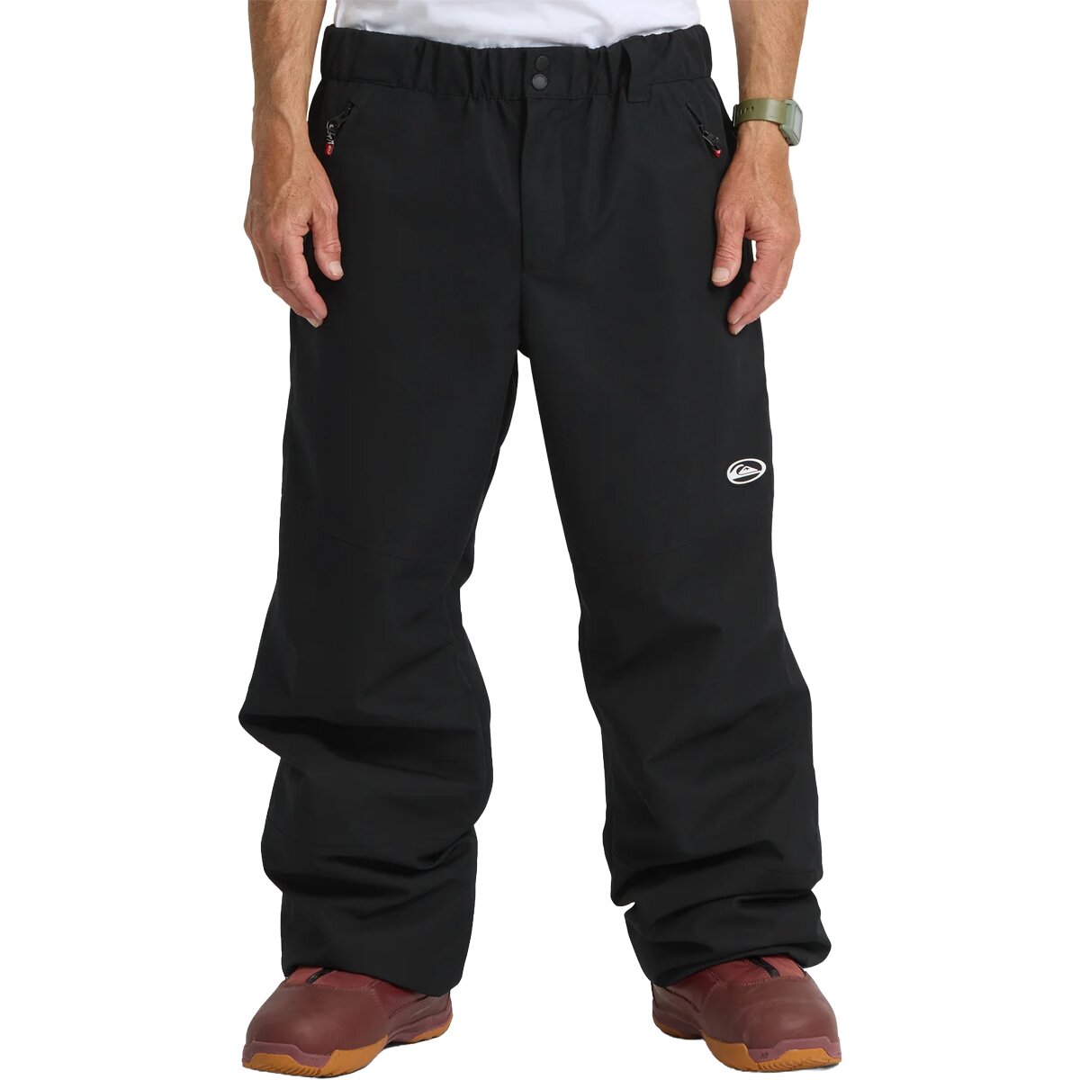 Мужские брюки Quiksilver Snow Down Cargo, цвет: Антрацитовый — фото 1