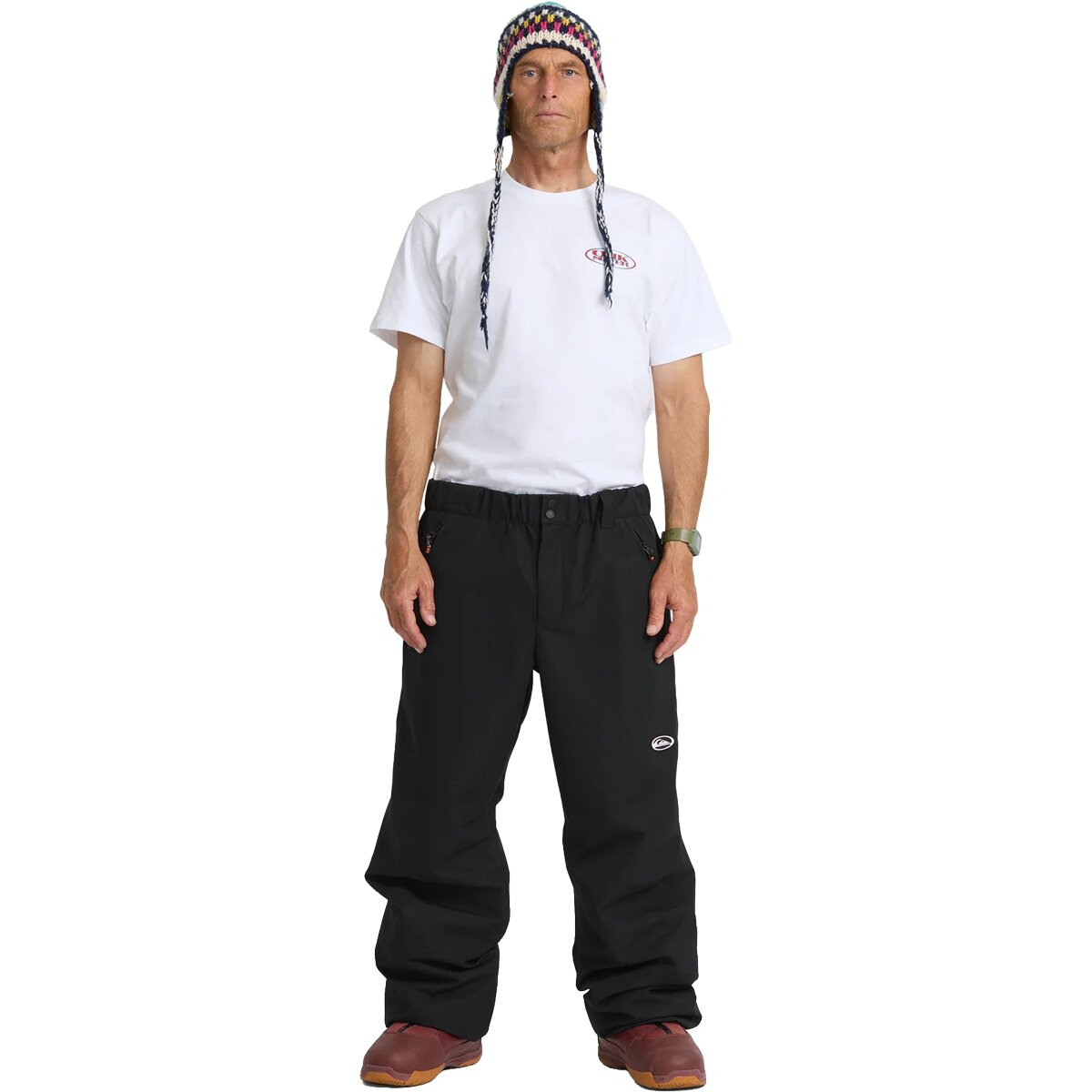 Мужские брюки Quiksilver Snow Down Cargo, цвет: Антрацитовый — фото 8