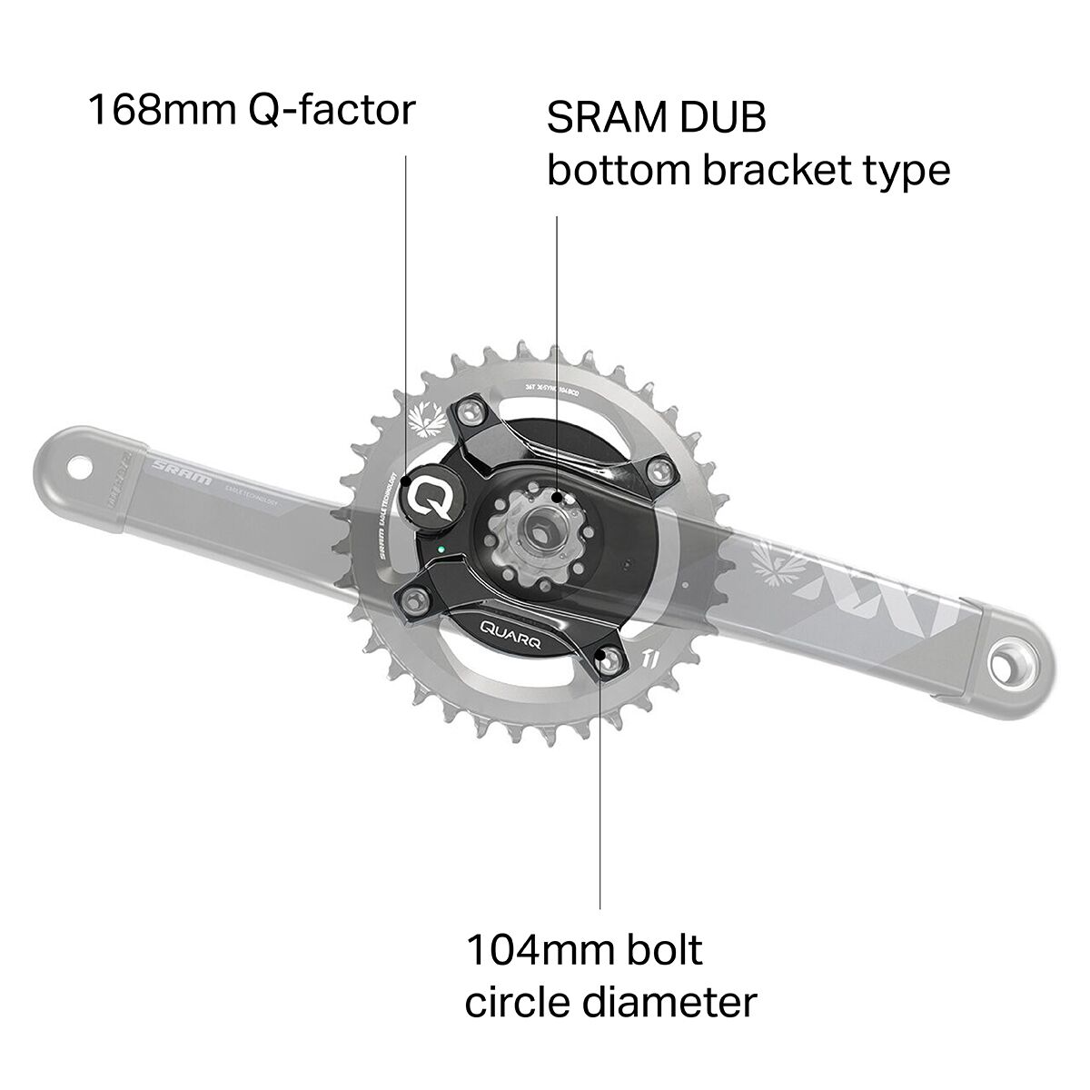Quarq Dzero DUB XX1 Power Meter Spider