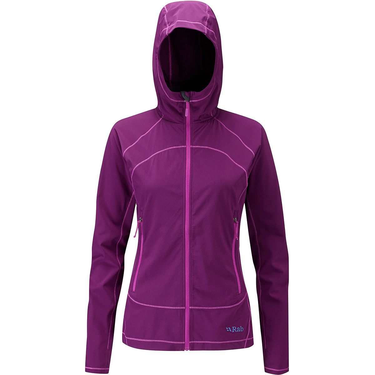 Veste Softshell Femme RAB Lunar Ultralight - Taille 42, Bleue, Avec Capuche, Occasion