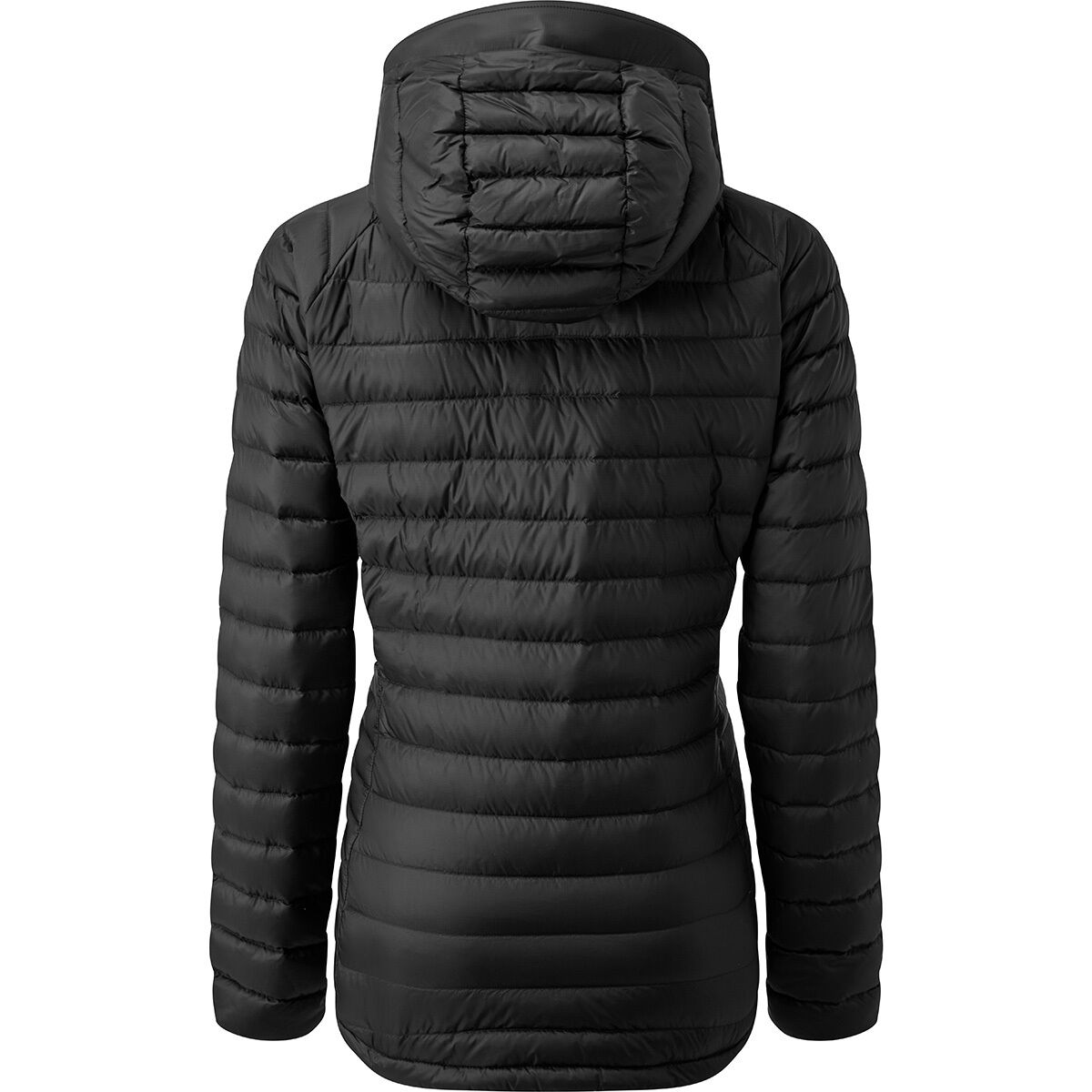 Женские куртки Rab Microlight Alpine Down Hoody, цвет: Чёрный — фото 3