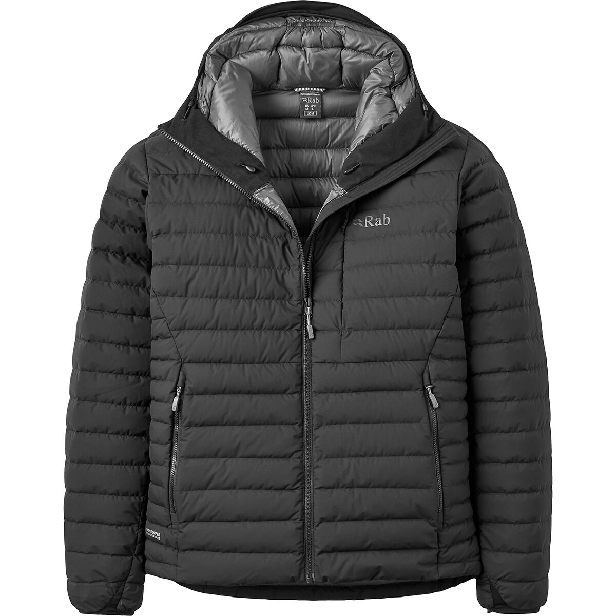 Мужское худи Rab Microlight Windstopper, цвет: Чёрный