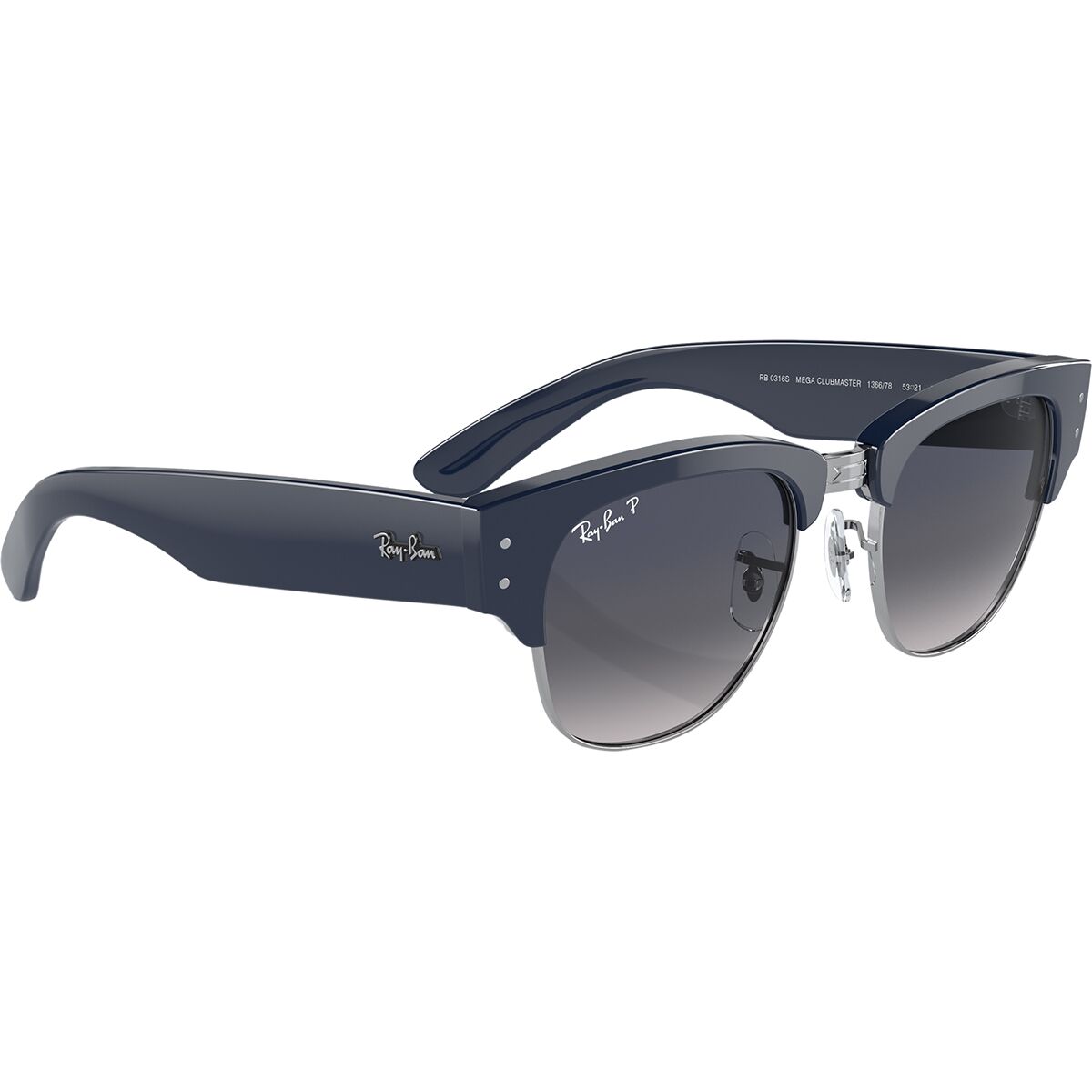 Ray-Ban Mega Clubmaster Polarized Sunglasses