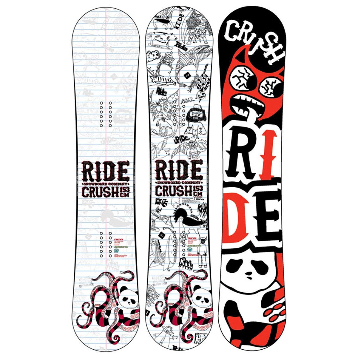 Ride Crush Snowboard Wide Snowboard
