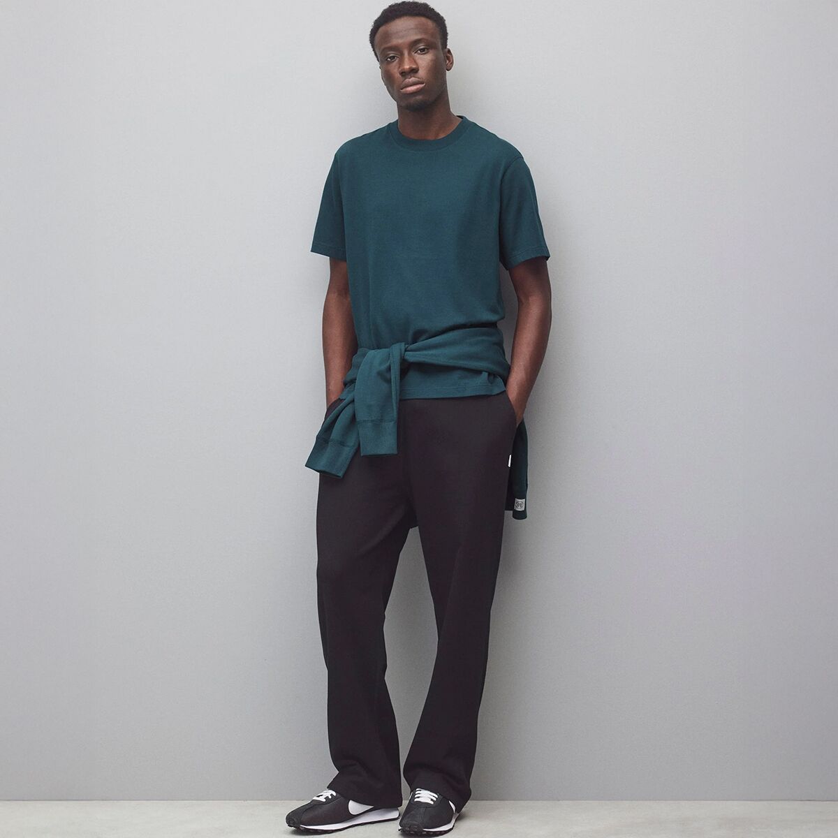 Мужские брюки Reigning Champ Relaxed Midweight Terry Sweatpant, цвет: Чёрный — фото 6