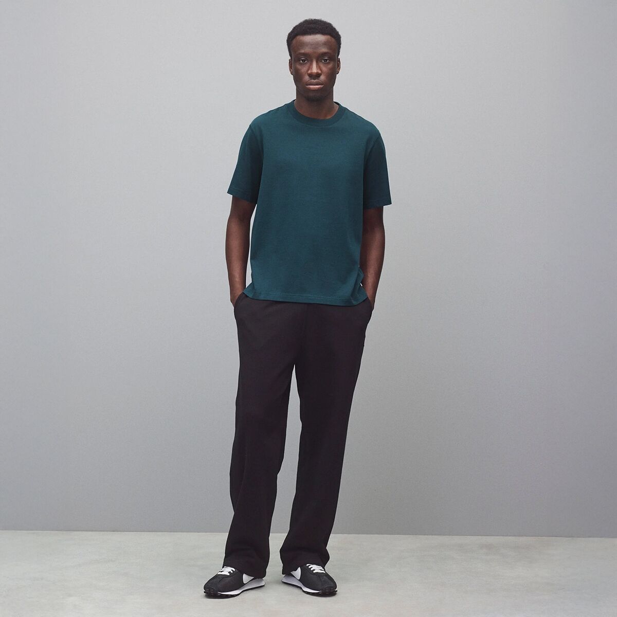 Мужские брюки Reigning Champ Relaxed Midweight Terry Sweatpant, цвет: Чёрный — фото 7