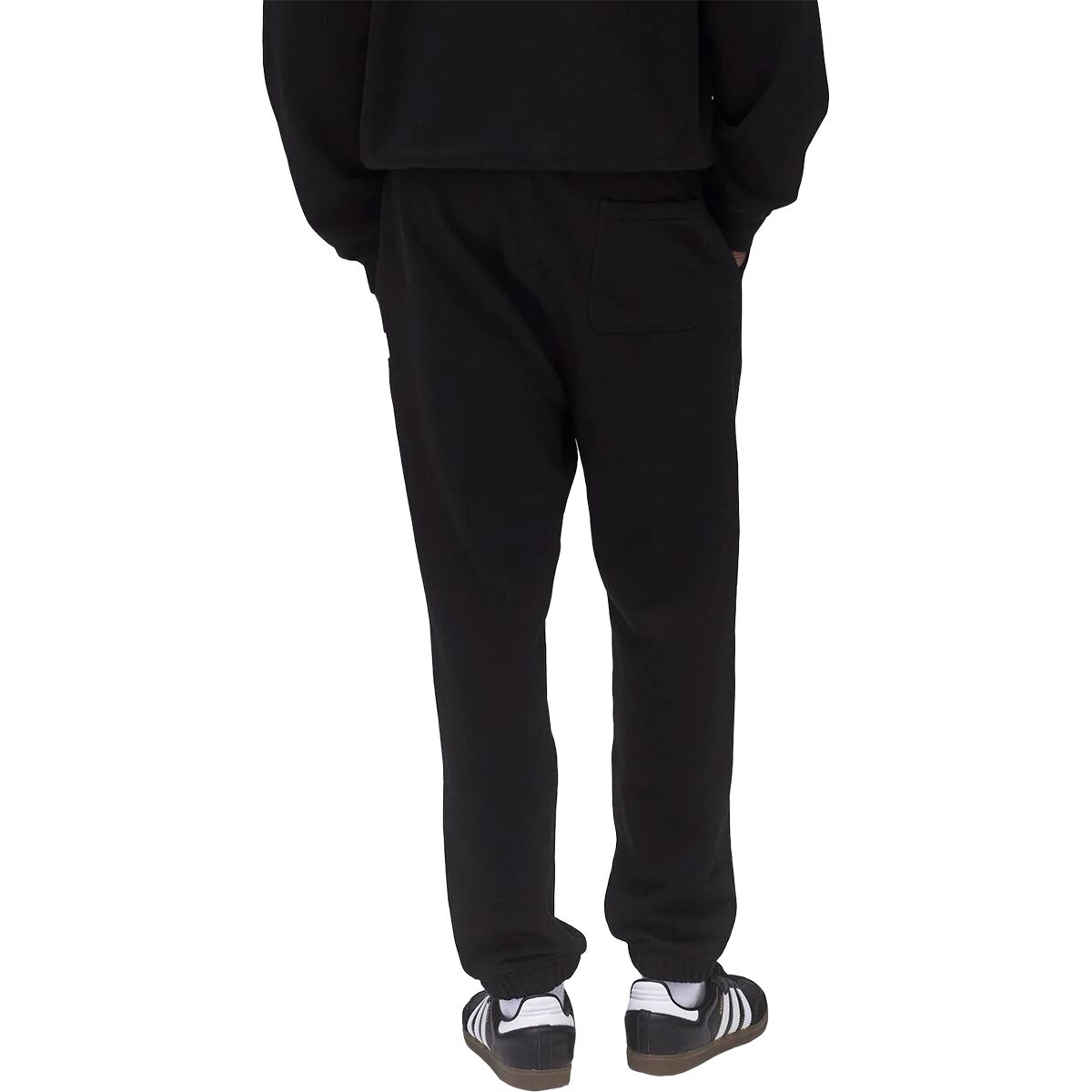 Мужские брюки Reigning Champ Midweight Terry Classic Cuffed Sweatpant, цвет: Чёрный — фото 2