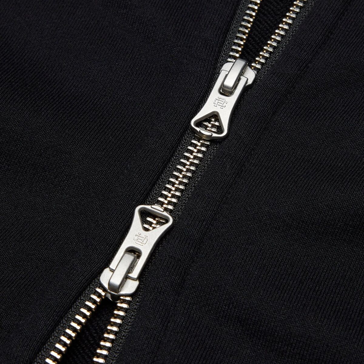 Мужское худи Reigning Champ Midweight Terry Classic Zip, цвет: Чёрный — фото 9