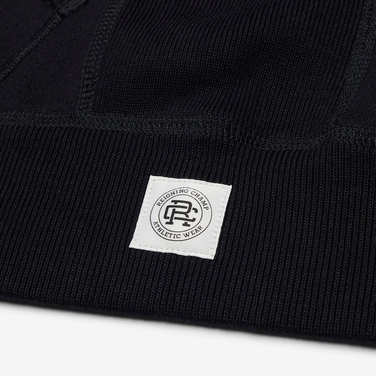 Мужское худи Reigning Champ Midweight Terry Classic Zip, цвет: Чёрный — фото 10
