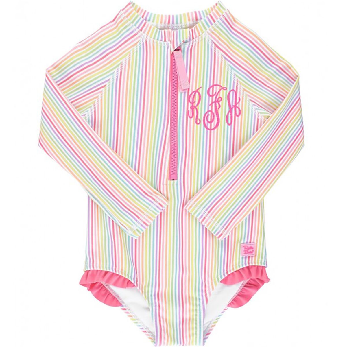 Ruffle Butts LongSleeve OnePiece Rash Guard Toddler Girls' Kids