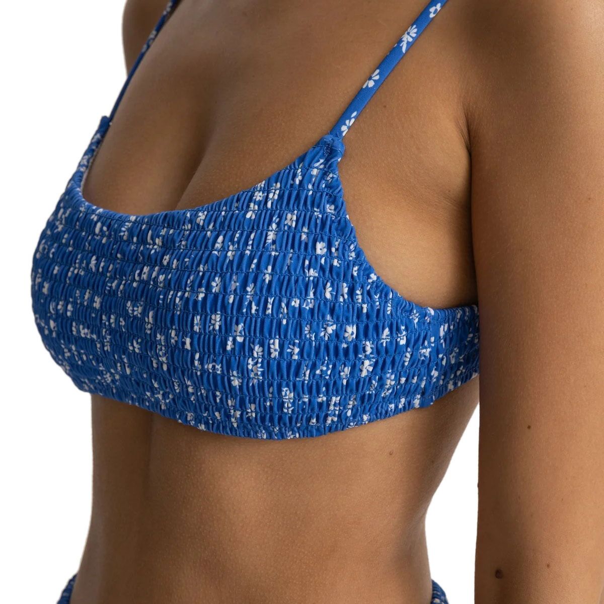 Rhythm Elodie Floral Smocked Crop Bikini Top - Women´s
