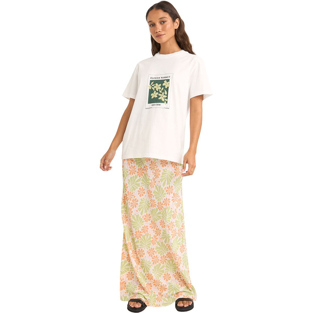 Rhythm Flower Market Boyfriend T-Shirt - Women´s