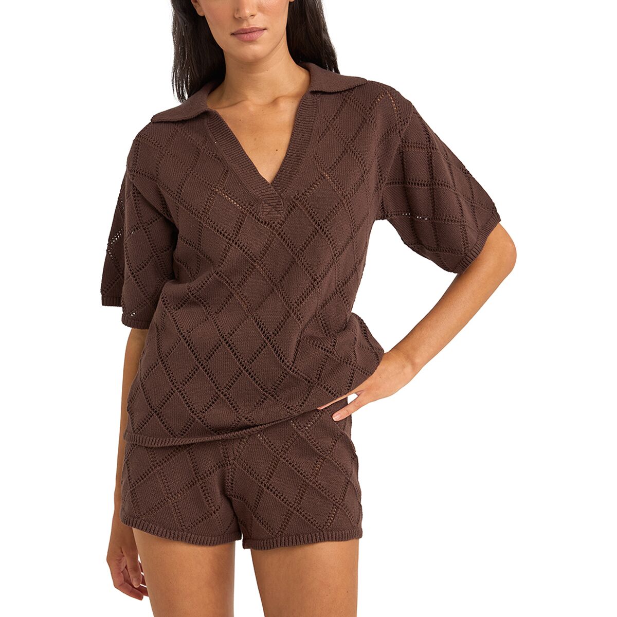 Rhythm Islander Collared Knit Shirt - Women´s