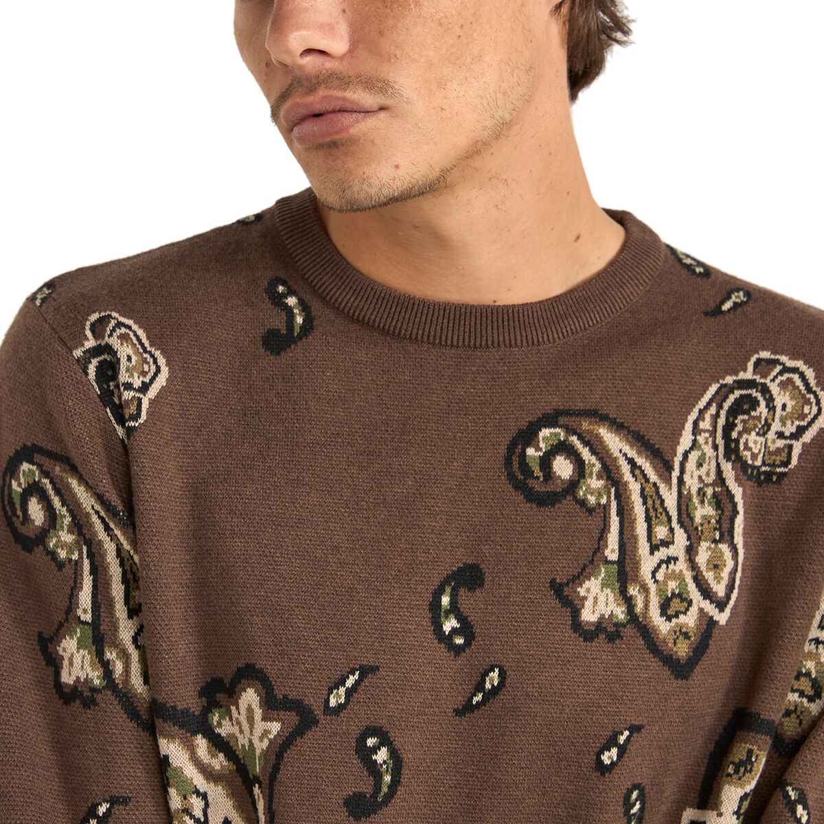 Rhythm Mohair Paisley Knit Sweater - Men´s