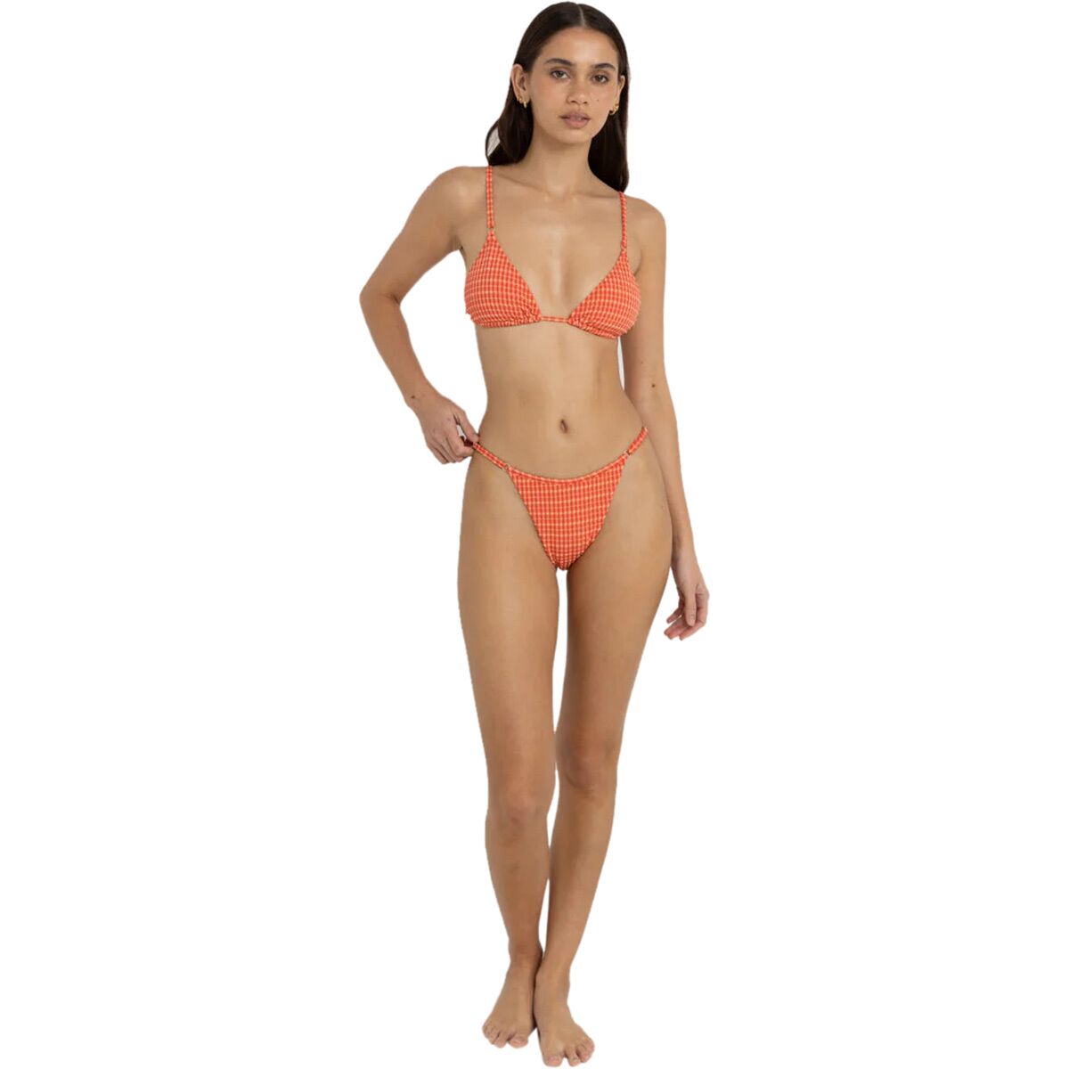 Rhythm Lola Check Soft Side Holiday Bikini Bottom -...