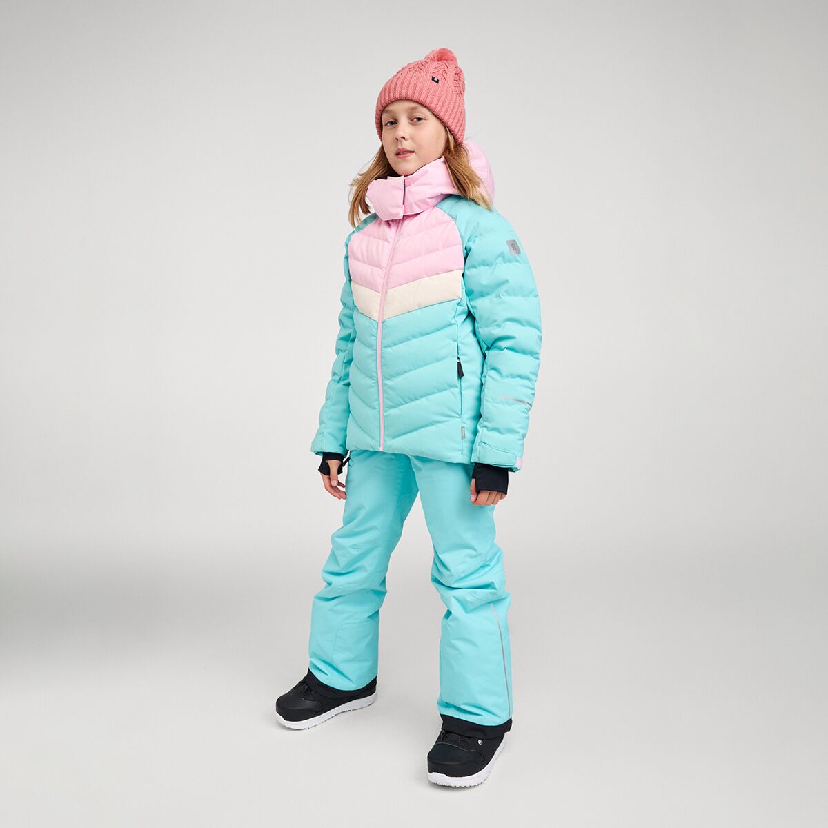 Брюки Reima Terrie Ski Pant для девочек, цвет: Аквамариновый — фото 10