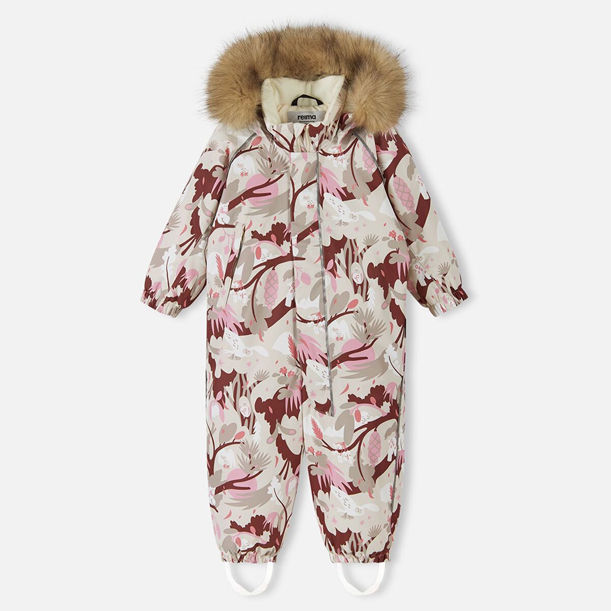 Детский комбинезон Reima Lappi Snow Suit - Toddlers', цвет: Берёзовый бежевый — фото 4