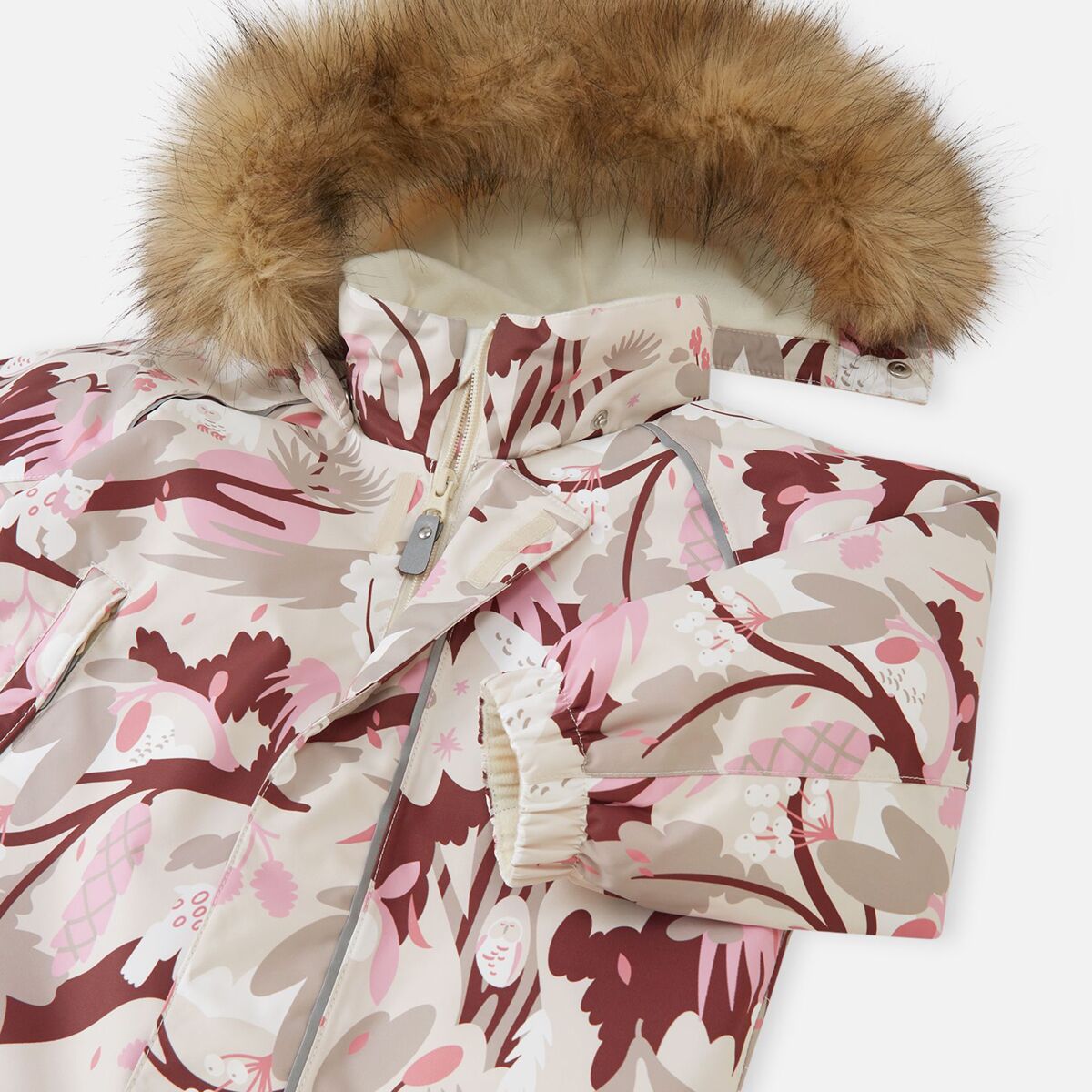 Детский комбинезон Reima Lappi Snow Suit - Toddlers', цвет: Берёзовый бежевый — фото 8