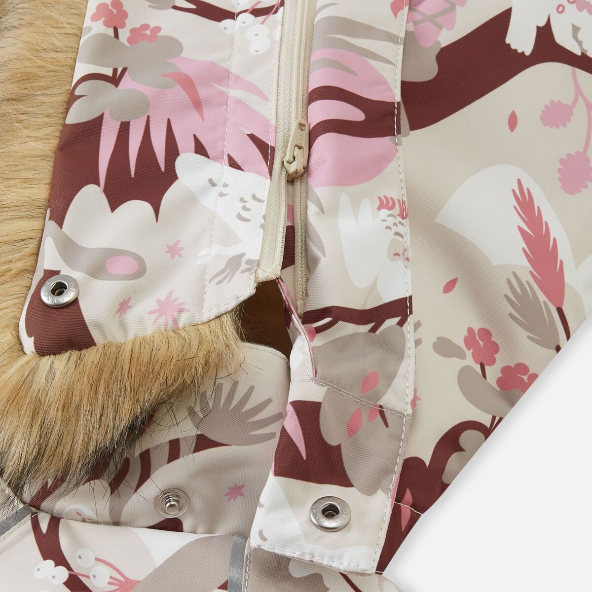 Детский комбинезон Reima Lappi Snow Suit - Toddlers', цвет: Берёзовый бежевый — фото 10