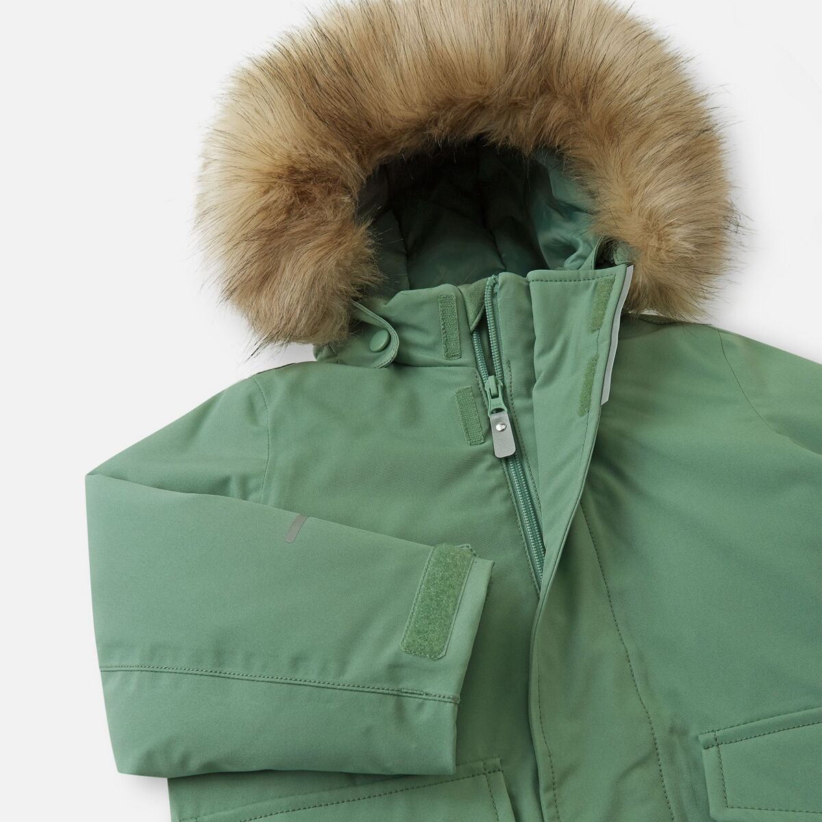 Детская куртка Reima Mutka Jacket - Toddlers', цвет: Зелёный глиняный — фото 9