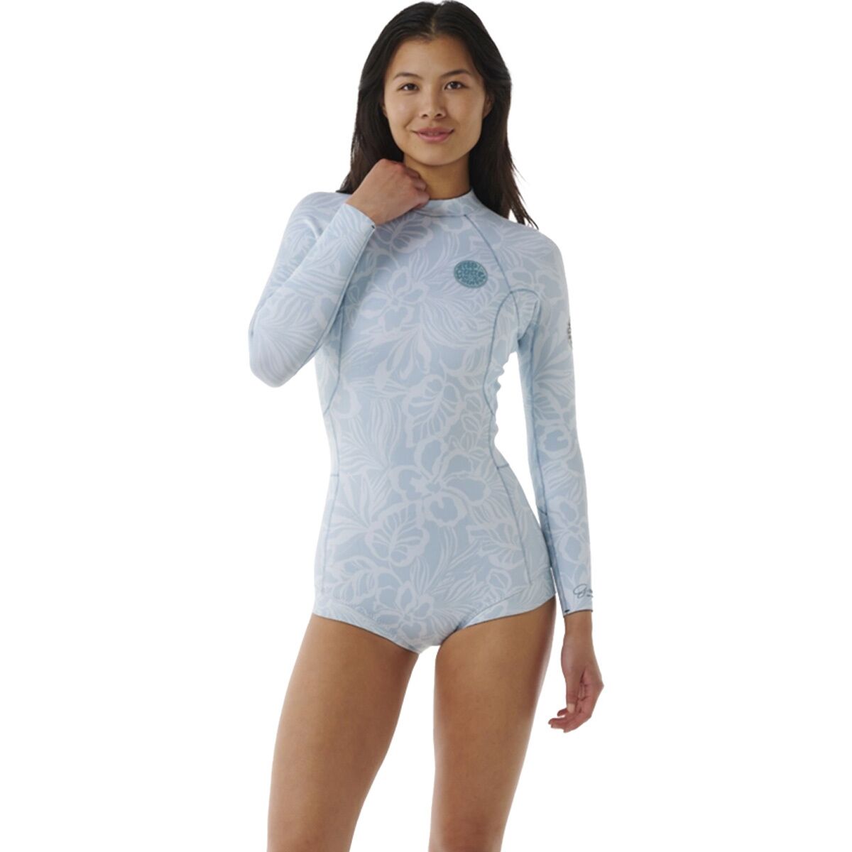 Rip Curl Costume Intero Manica Lunga Per Donna – Tessuto Coste In Poliestere, Reggiseno Interno, Cerniera, Per Surf E Spiaggia