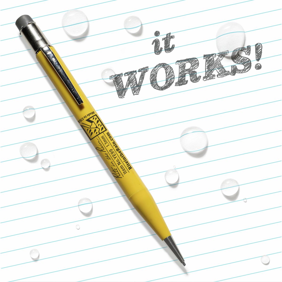 Rite In The Rain All-Weather Mechanical Pencil - FDE Orange - Rust Resistant