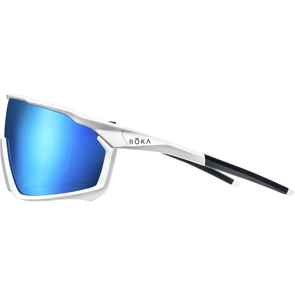 Lunettes De Soleil Cyclisme ROKA CP-1X – Miroir Bleu, Protection UVA, Shield Noir