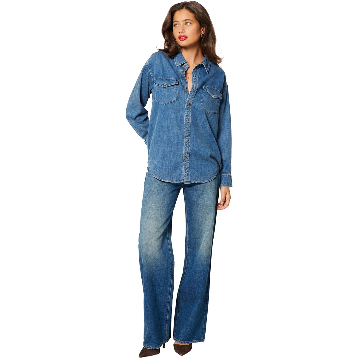 Rolla´s Classic Denim Worn Shirt - Women´s