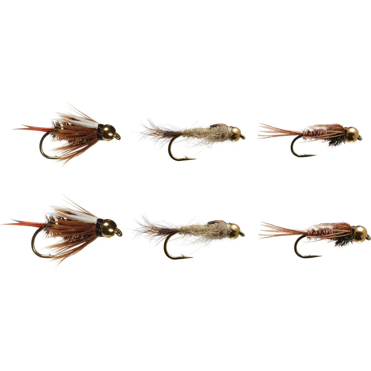 Снаряжение Rainy's Flies Mayfly Nymph Assortment - 6-Pack, цвет: One Color