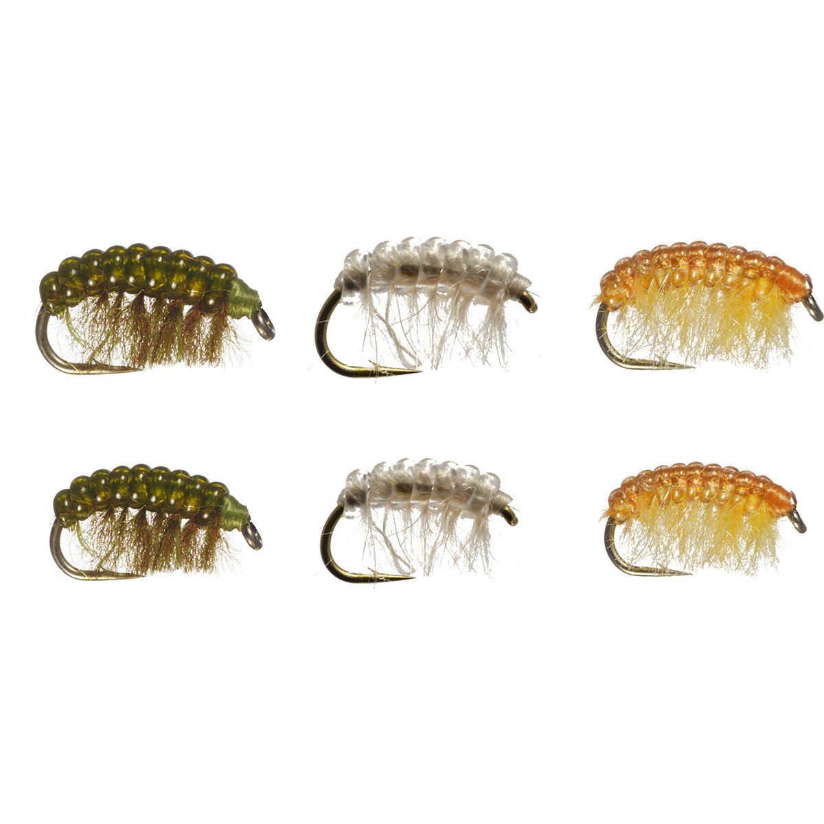 Снаряжение Rainy's Flies Woven Scud Fly Assortment - 6-Pack, цвет: One Color