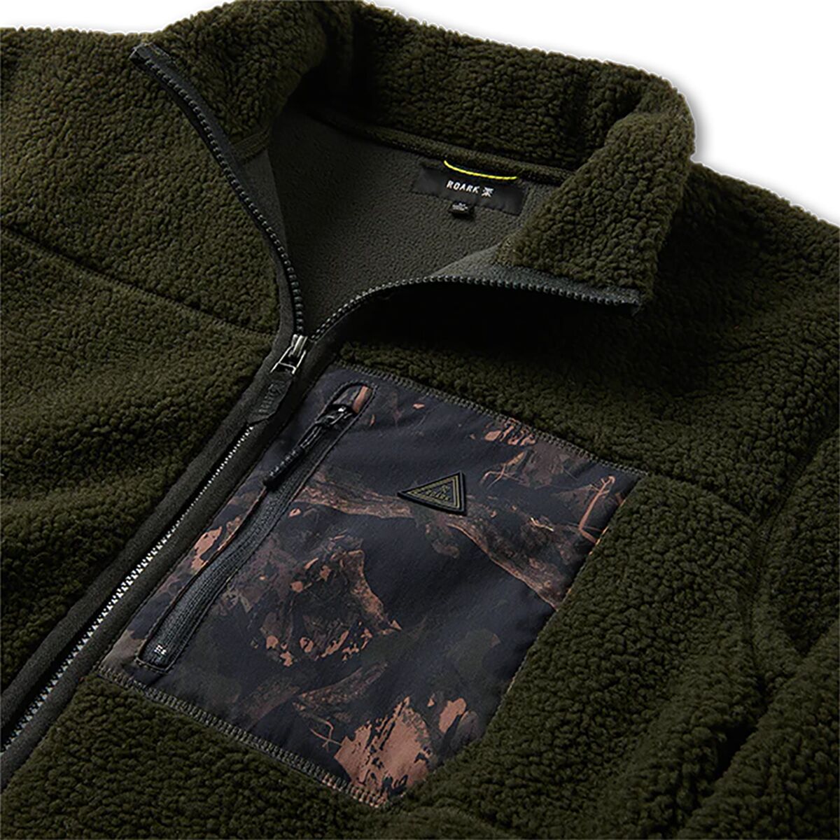 Мужская куртка Roark Campover Fleece Zip, цвет: Dark Military — фото 12