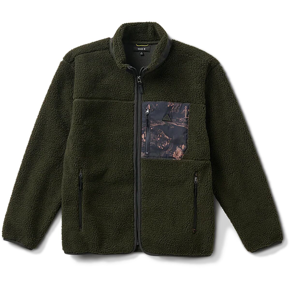 Мужская куртка Roark Campover Fleece Zip, цвет: Dark Military — фото 3