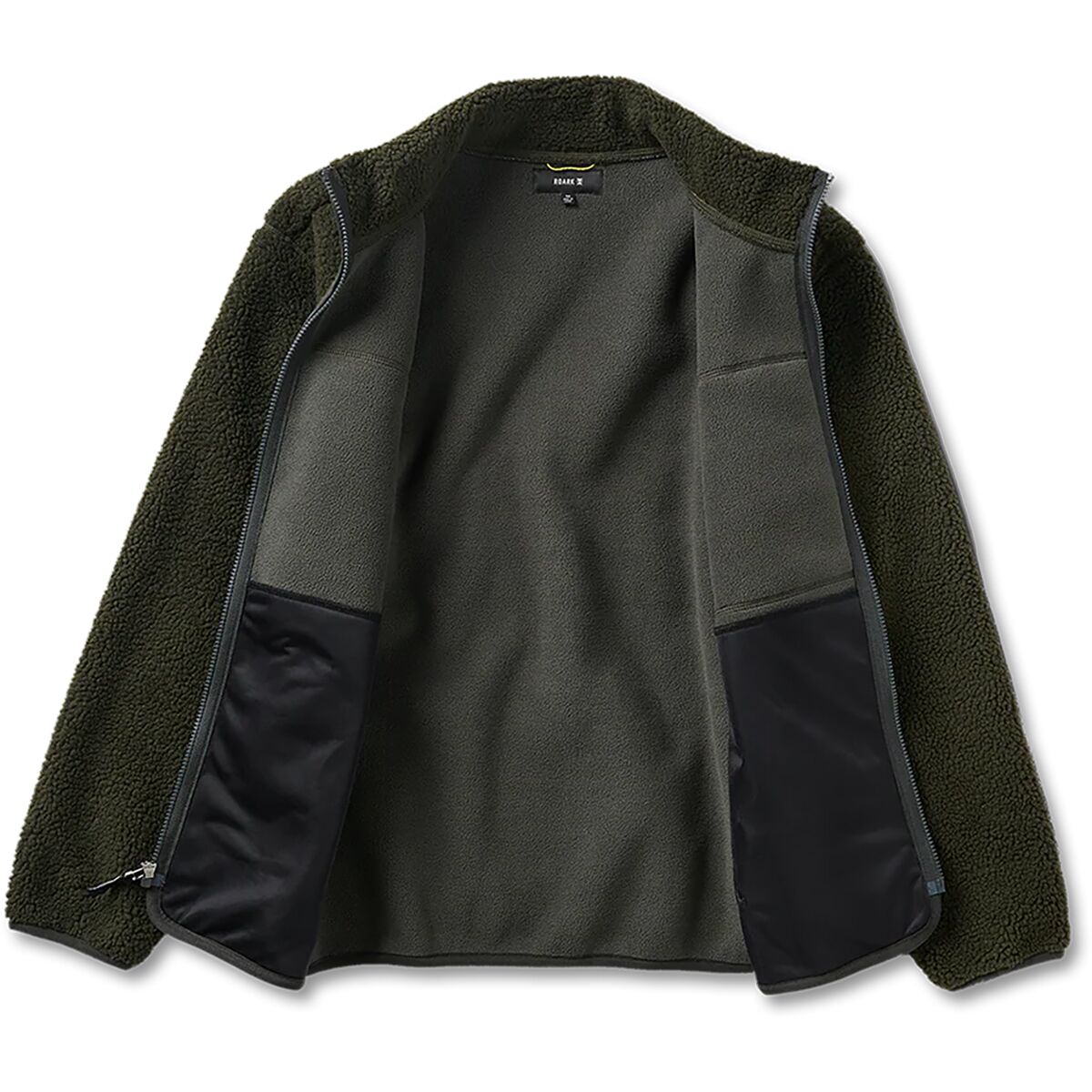 Мужская куртка Roark Campover Fleece Zip, цвет: Dark Military — фото 5