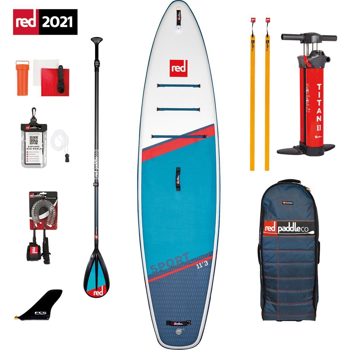 Red Paddle Co. Sport C50Nylon 3pc Package Inflatable StandUp