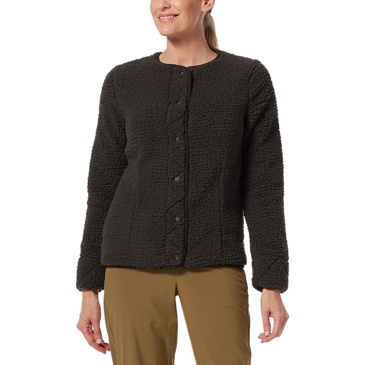 camp fleece sherpa cardigan