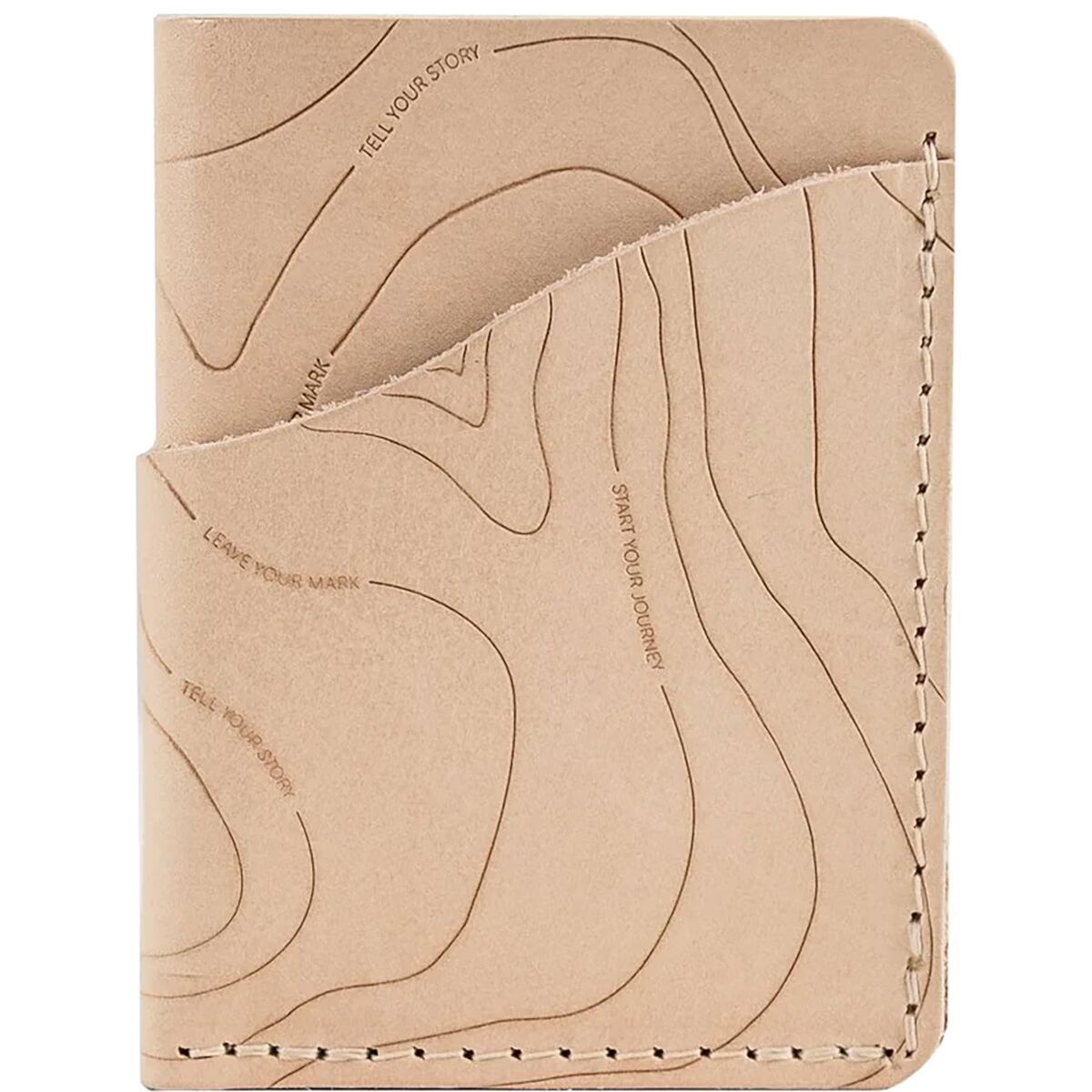 Rustico Wave Leather Wallet Topo Design Accessories