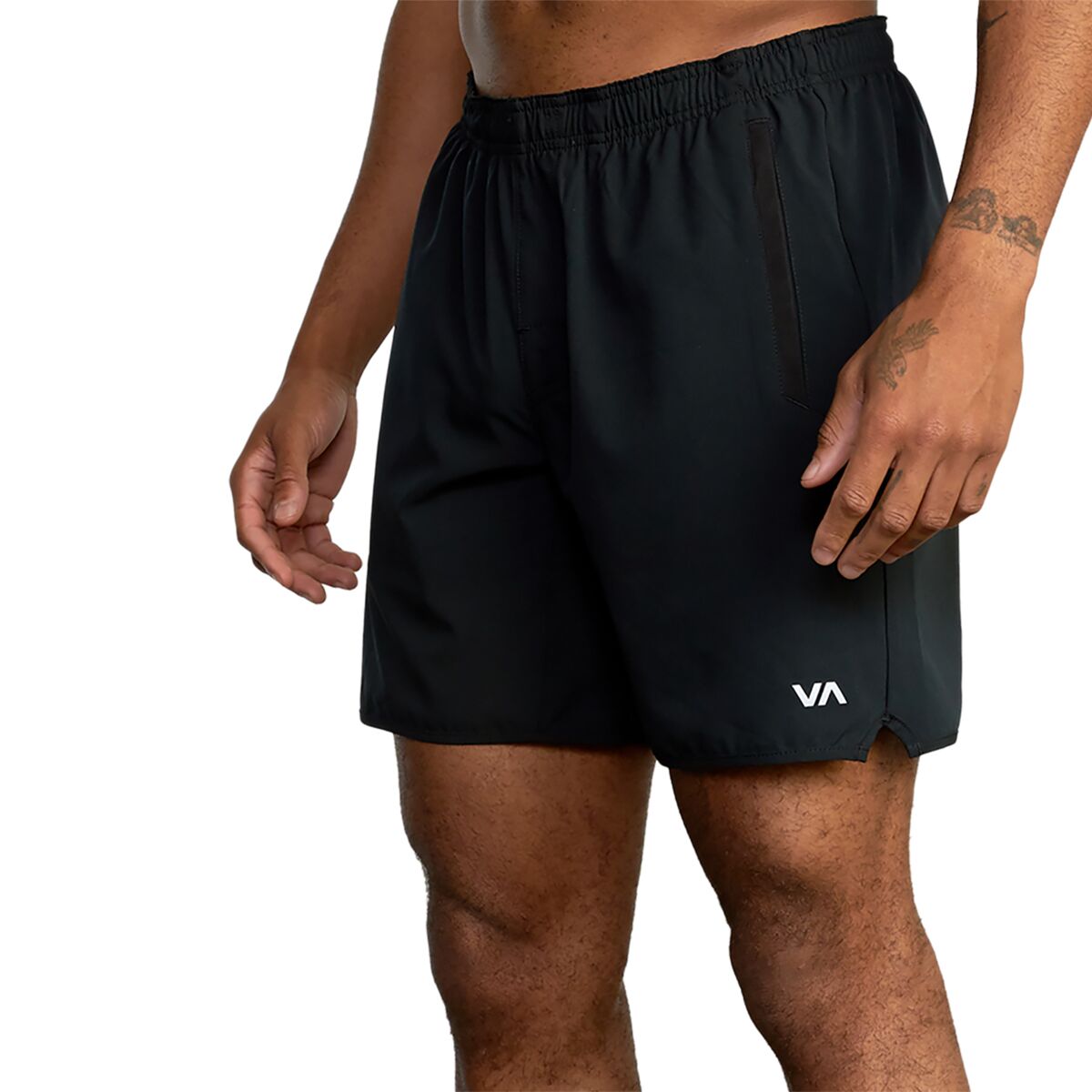 Pantaloncini Sportivi Uomo RVCA Yogger Stretch | Traspiranti Con Tasca Posteriore Zip