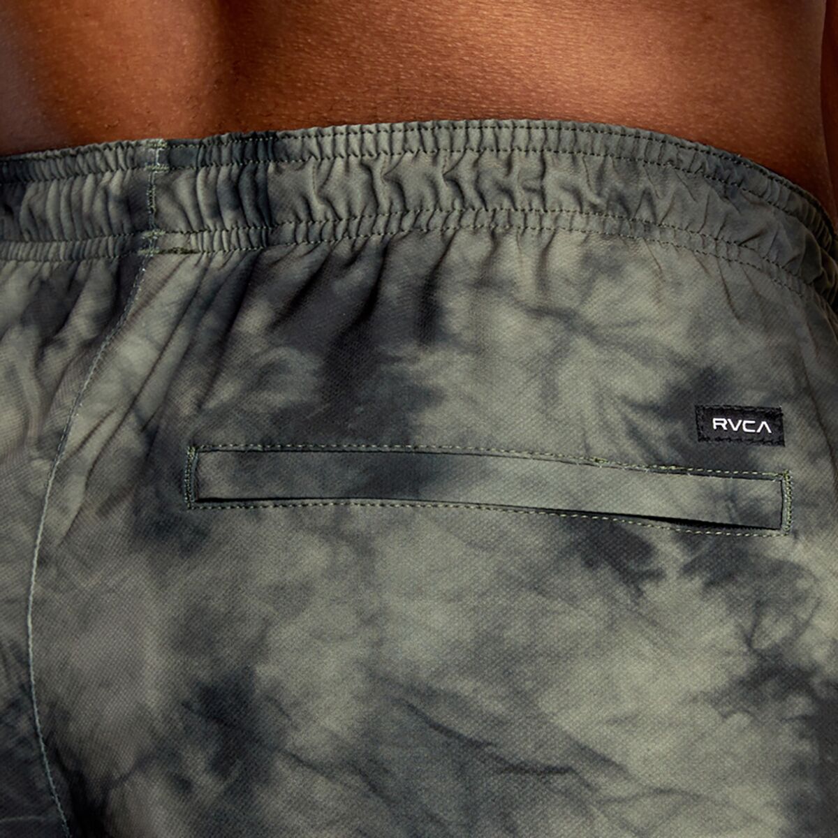 Pantaloncini Sportivi Uomo RVCA Yogger Stretch | Traspiranti Con Tasca Posteriore Zip