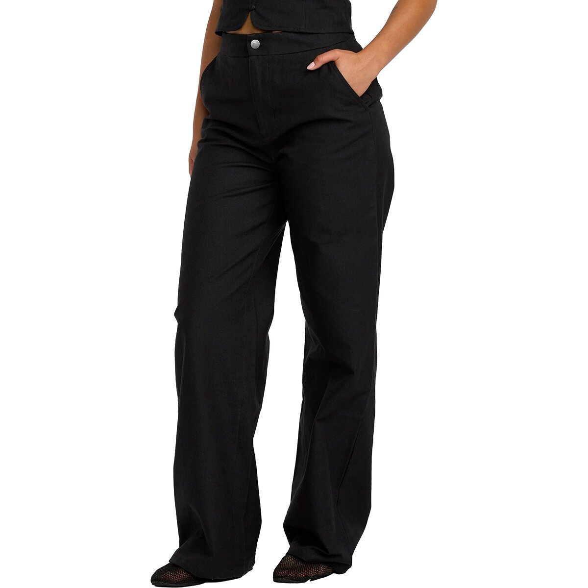 Женские брюки RVCA Bonnie Pant, цвет: Чёрный — фото 3