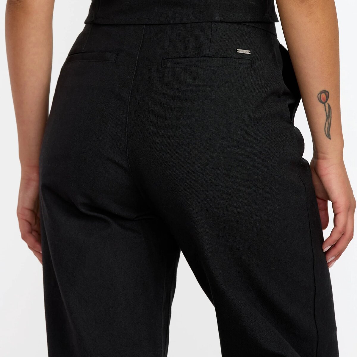 Женские брюки RVCA Bonnie Pant, цвет: Чёрный — фото 6