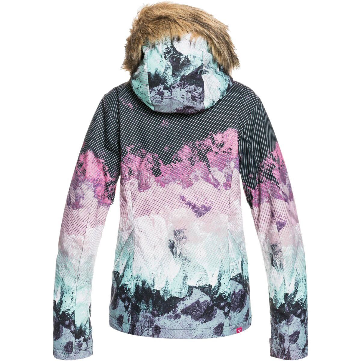 Veste De Snow ROXY Pie Girl - Imperméable 10K Avec Fausse Fourrure Amovible - Fille 8-16 Ans