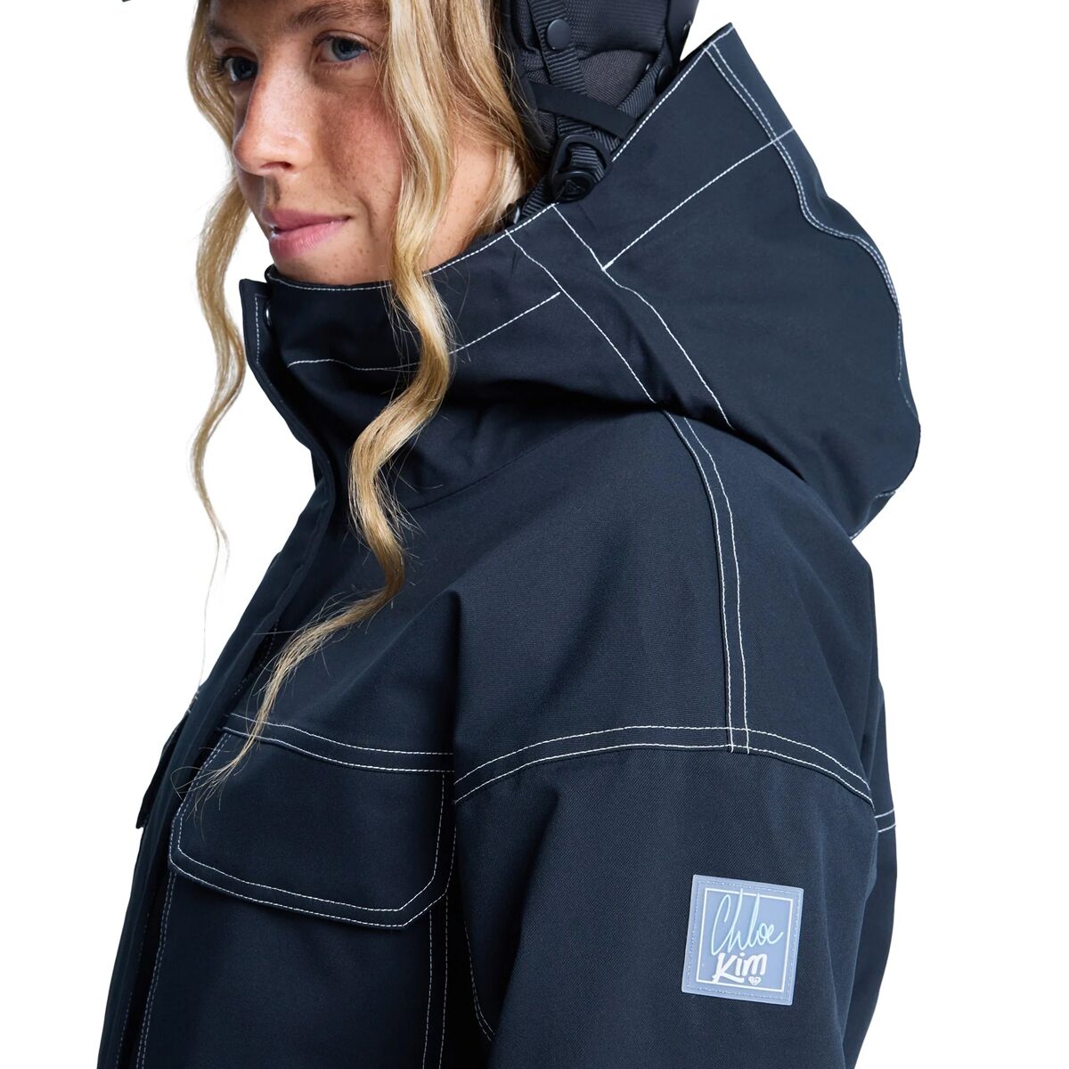 Женская куртка Roxy Chloe Kim, цвет: Антрацитовый — фото 4