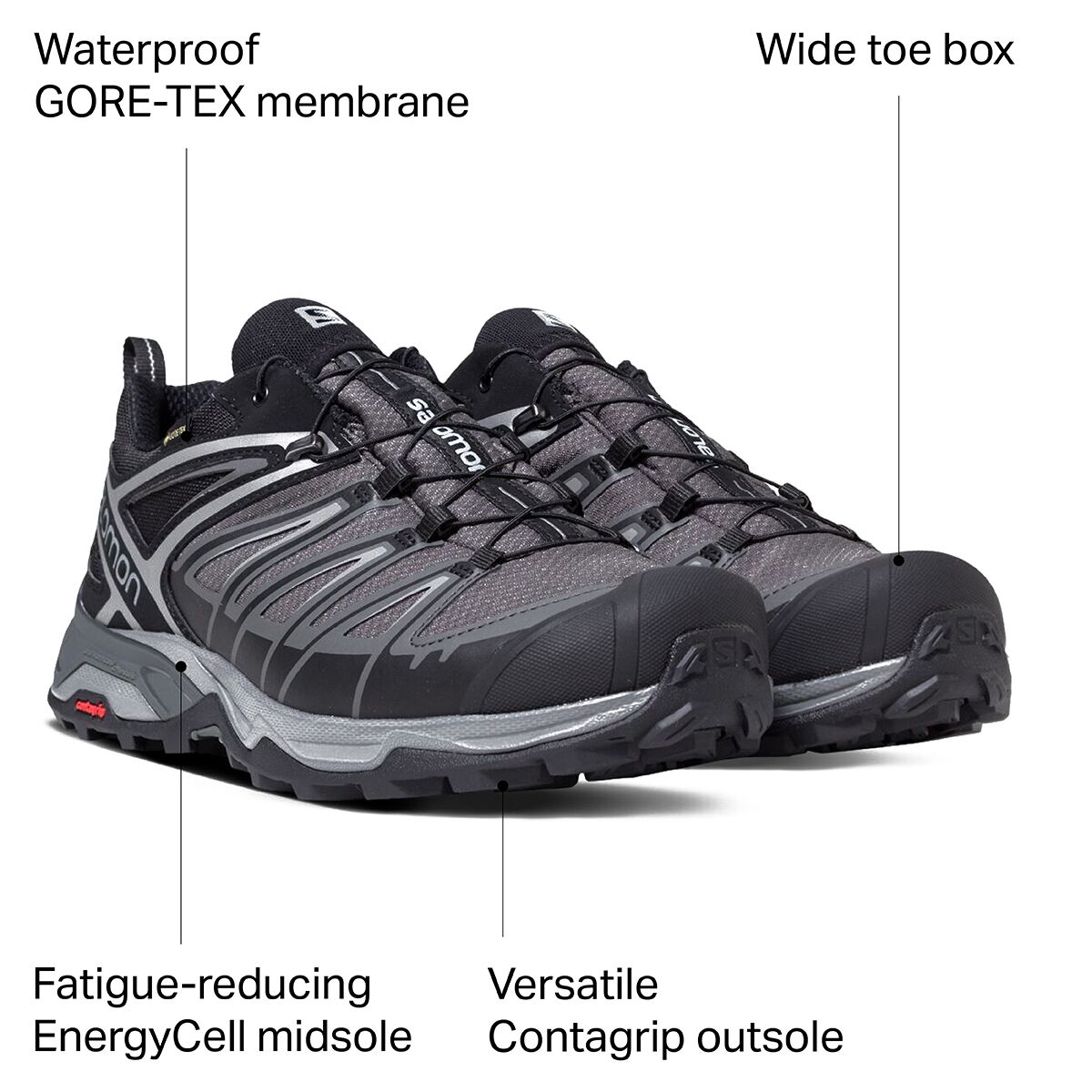 salomon x ultra 3 low gtx hiking shoes