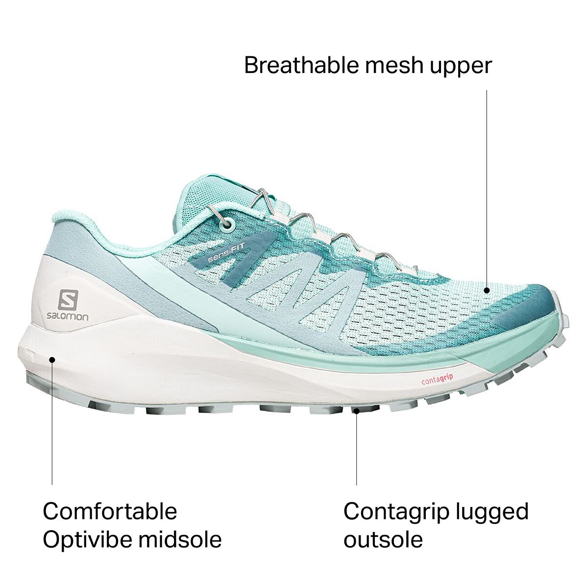 Salomon Sense Ride 4 Trail Running Shoe - Women´s