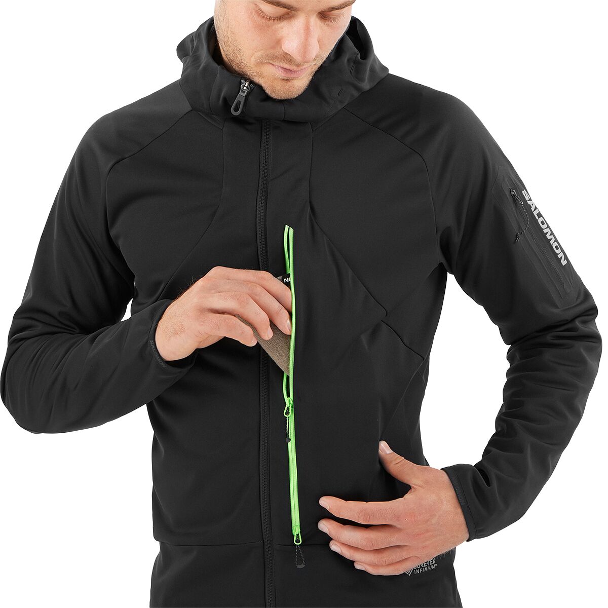 Salomon Salomon Mountain GORETEX Softshell Jacket Men's Clothing