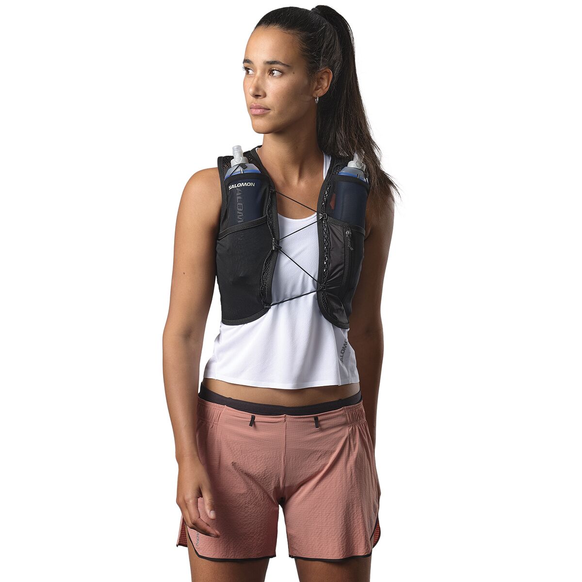 Salomon Active Skin 4L Hydration Pack Set - Women's, цвет: Чёрный / Металлический — фото 3