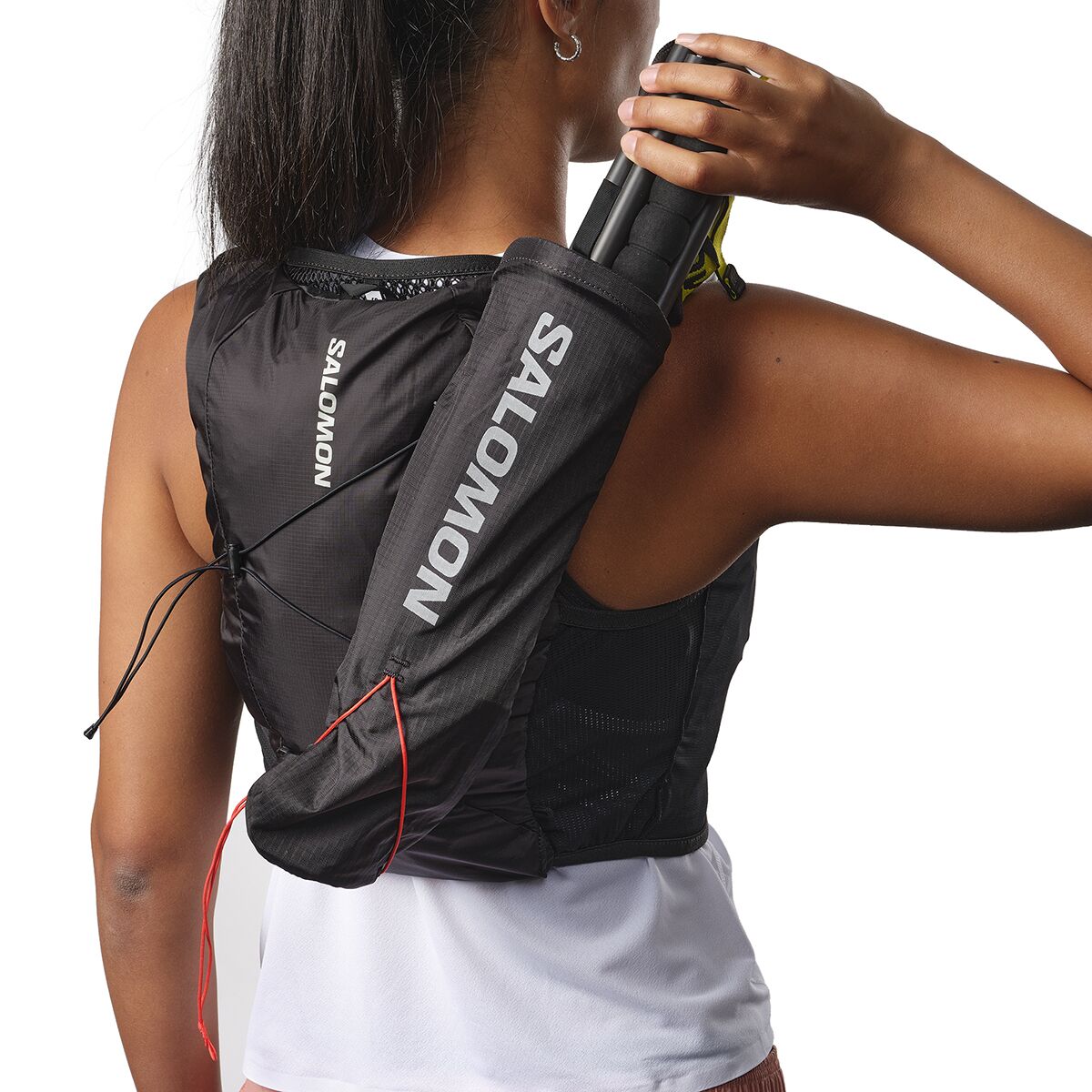 Salomon Active Skin 4L Hydration Pack Set - Women's, цвет: Чёрный / Металлический — фото 9