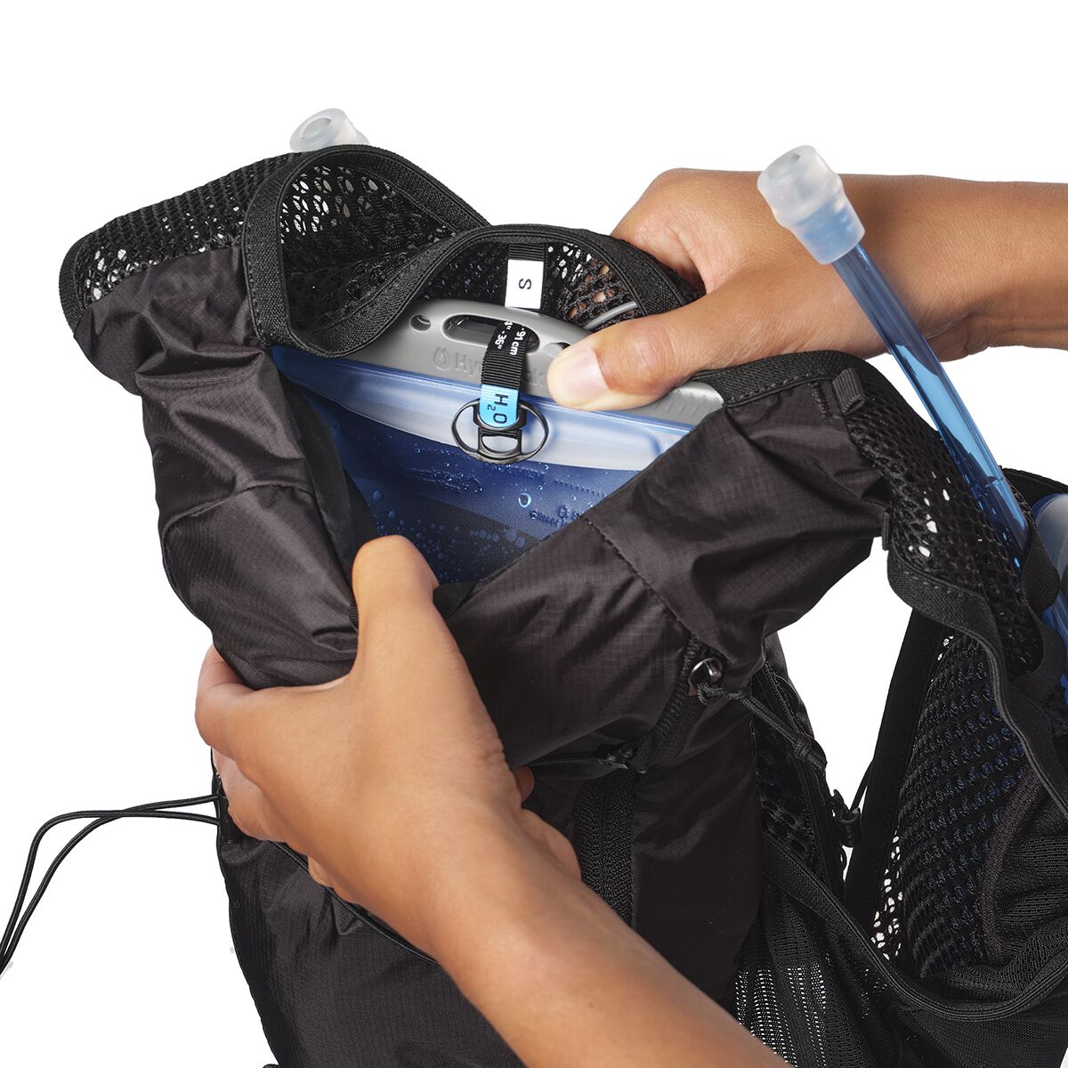 Salomon Active Skin 4L Hydration Pack Set - Women's, цвет: Чёрный / Металлический — фото 10