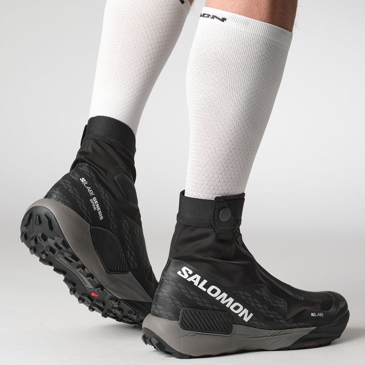 Кроссовки Salomon S/Lab Genesis Spine Trail Running, цвет: Чёрный / Оловянный — фото 10