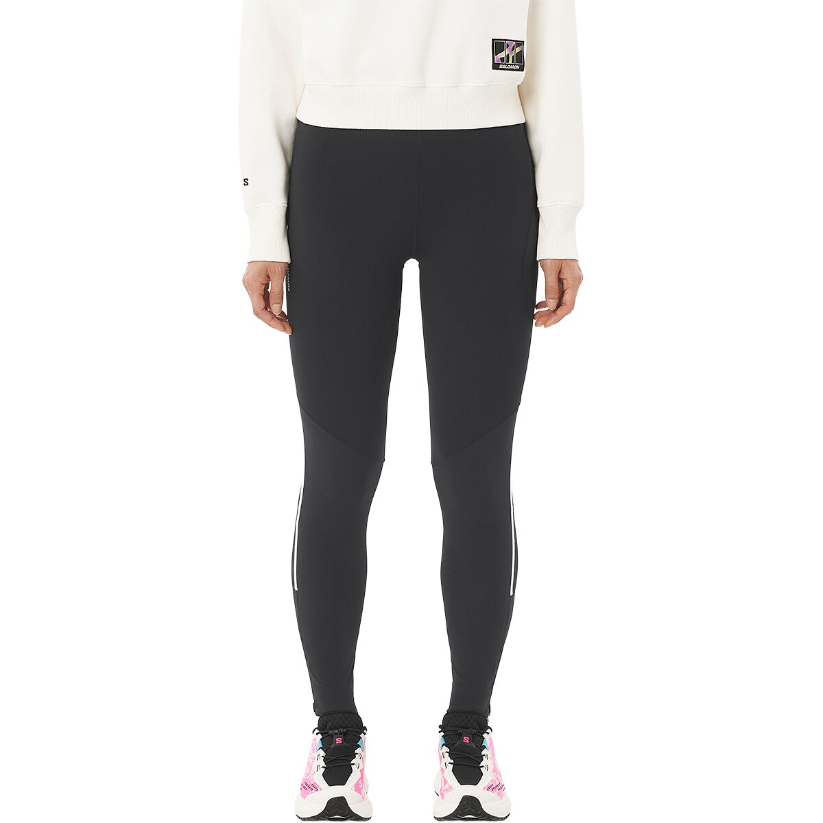Женские брюки Salomon Sense Stow Tight, цвет: Глубокий чёрный